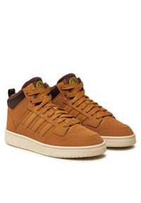 Adidas - adidas Sneakersy Rapid Court Mid Winterized JR0171 Brązowy. Kolor: brązowy. Materiał: skóra #6