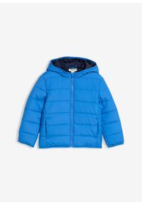 bonprix - Kurtka pikowana z kapturem. Typ kołnierza: kaptur. Kolor: niebieski #1