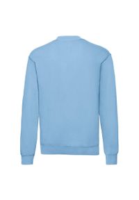 FRUIT OF THE LOOM - Męska Klasyczna Bluza Wkładana Przez Głowę. Kolor: niebieski