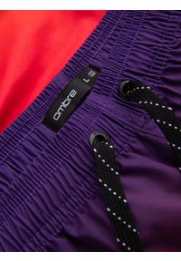 Ombre Clothing - Kąpielówki męskie efekt ombre - pomarańczowe V17 - Rozmiar: XL. Kolor: pomarańczowy. Materiał: poliester, materiał. Wzór: gładki #8