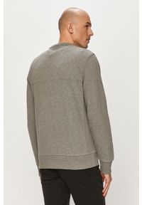 Calvin Klein - Bluza bawełniana. Okazja: na co dzień. Kolor: szary. Materiał: bawełna. Wzór: gładki. Styl: casual #3