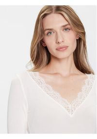 Vero Moda Bluzka Skye 10339843 Biały Slim Fit. Kolor: biały