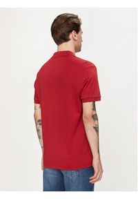 Lacoste Polo DH2050 Bordowy Regular Fit. Typ kołnierza: polo. Kolor: czerwony. Materiał: bawełna #5