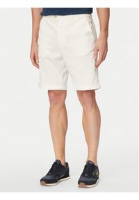 Aeronautica Militare Szorty materiałowe 261BE0278UCT04292 Biały Regular Fit. Kolor: biały. Materiał: bawełna #1