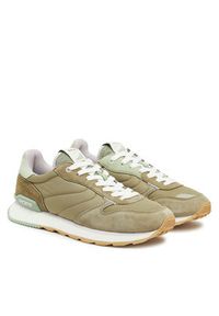 HOFF Sneakersy Xanthos 12517008 Khaki. Kolor: brązowy. Materiał: skóra, zamsz