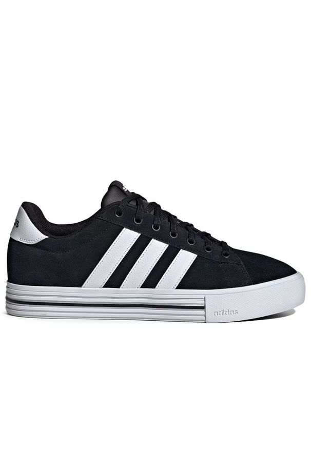 Adidas - Buty adidas Sportswear Daily 4.0 IF4502 - czarne. Okazja: na co dzień. Zapięcie: sznurówki. Kolor: czarny. Materiał: guma, skóra, syntetyk. Szerokość cholewki: normalna
