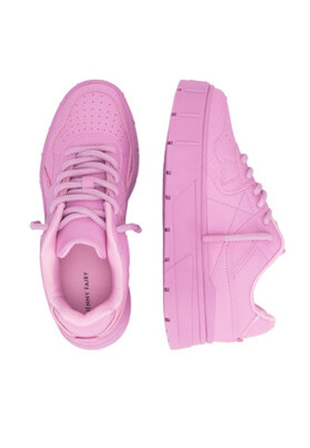 Jenny Fairy Sneakersy LZ0719-04 Różowy. Kolor: różowy. Materiał: skóra