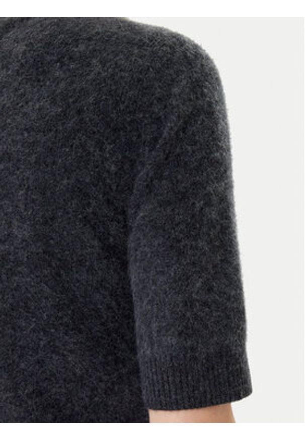 Marella Sweter Jim 2523366075 Szary Regular Fit. Kolor: szary. Materiał: wełna