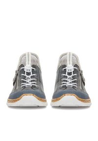 Rieker Półbuty N42F2-14 Granatowy. Kolor: niebieski. Materiał: materiał #8