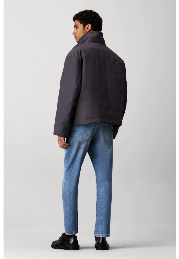 Calvin Klein - CALVIN KLEIN Błękitne męskie jeansy Dad Jean, Rozmiar 34. Okazja: na co dzień. Kolor: niebieski. Długość: długie. Styl: elegancki, casual