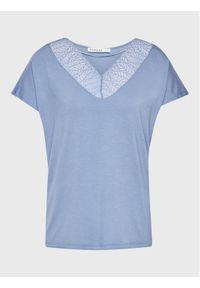 Femilet by Chantelle Koszulka piżamowa FNA550 Niebieski Regular Fit. Kolor: niebieski. Materiał: wiskoza #1