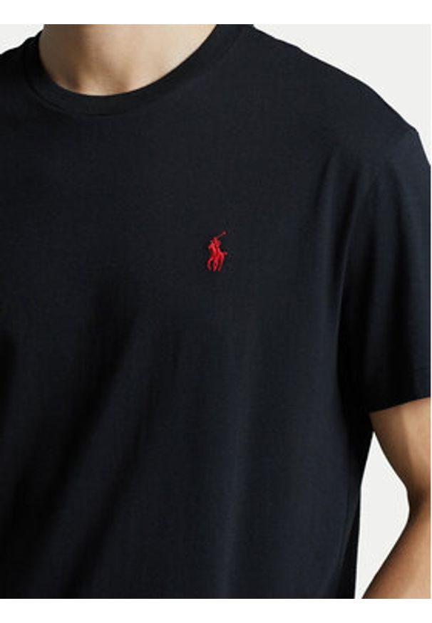 Polo Ralph Lauren T-Shirt Bsr 710680785 Czarny Custom Slim Fit. Typ kołnierza: polo. Kolor: czarny. Materiał: bawełna