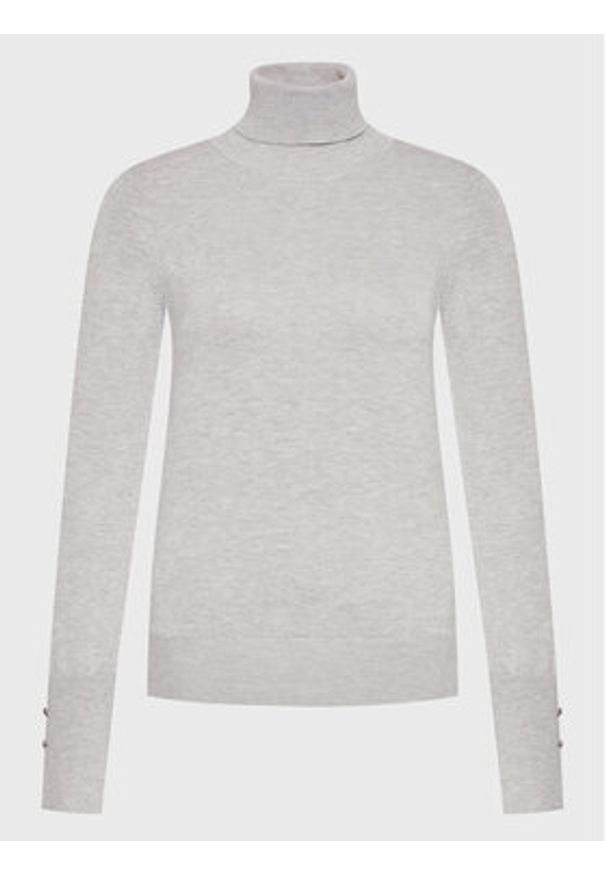 Guess Golf Paule W2BR53 Z2V62 Szary Slim Fit. Typ kołnierza: golf. Kolor: szary. Materiał: wiskoza