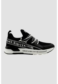 Versace Jeans Couture - VERSACE JEANS COUTURE Czarne sneakersy męskie Fondo Dynamic Dis. Sa3. Kolor: czarny