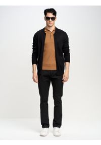 Big-Star - Spodnie chinosy męskie czarne Erhat 907. Kolor: czarny. Materiał: tkanina, bawełna. Długość: długie. Styl: elegancki #2