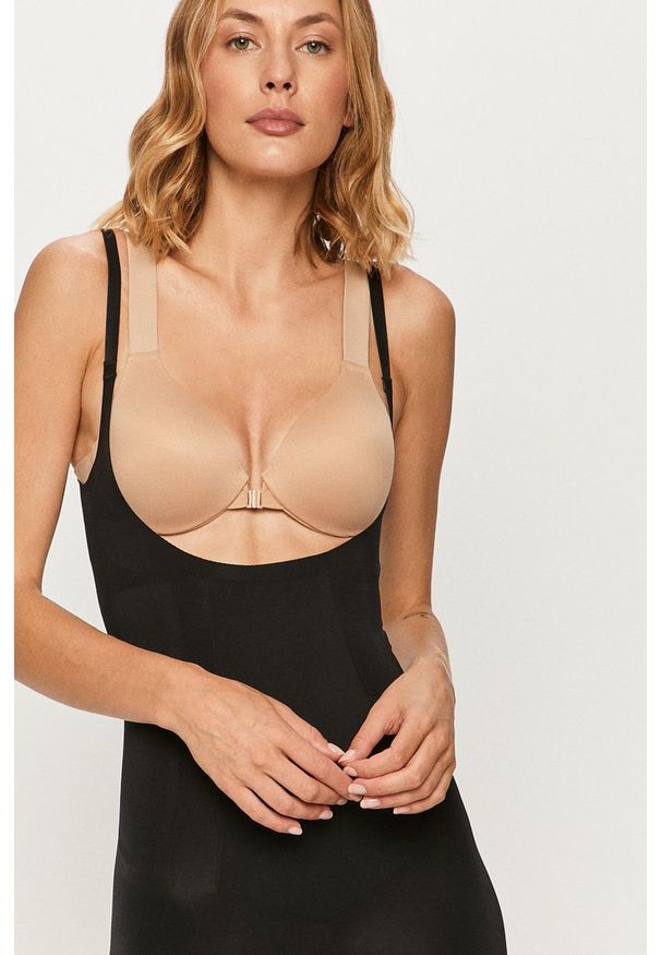 Spanx - Body modelujące ONC Openbust Mid-Thigh. Kolor: czarny