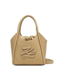 Karl Lagerfeld - KARL LAGERFELD Torebka B2W30053 Beżowy. Kolor: beżowy. Materiał: skórzane #1