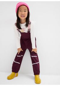 bonprix - Hydrofobowe, termiczne spodnie przeciwdeszczowe z miękkiej tkaniny softshellowej. Kolor: brązowy. Materiał: tkanina #2