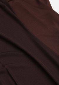 Born2be - Brązowa Prześwitująca Sukienka Siateczkowa z Halką Kuma. Okazja: na co dzień. Kolor: brązowy. Materiał: wiskoza, jeans. Długość rękawa: na ramiączkach. Typ sukienki: proste. Styl: casual, elegancki, klasyczny #5