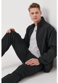 Reebok Spodnie FP9120 męskie kolor czarny gładkie. Kolor: czarny. Wzór: gładki #4