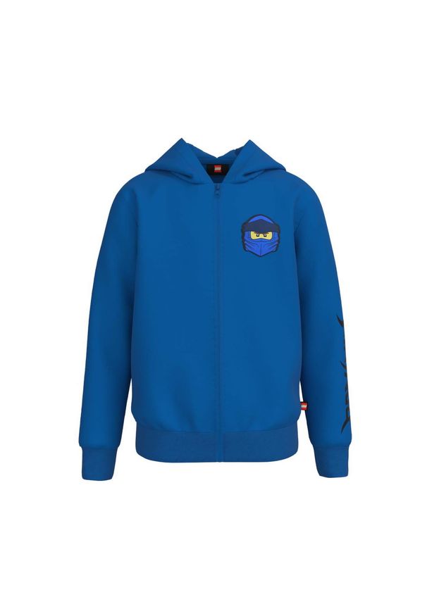Bluza Bawełniana z kapturem LEGO Ninjago dla dzieci STORM 100. Typ kołnierza: kaptur. Kolor: niebieski. Materiał: bawełna