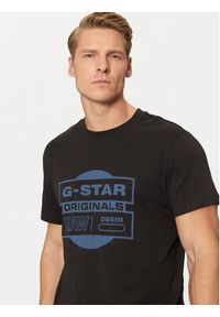 G-Star RAW - G-Star Raw T-Shirt Originals D25443-8415 Czarny Regular Fit. Kolor: czarny. Materiał: bawełna #4