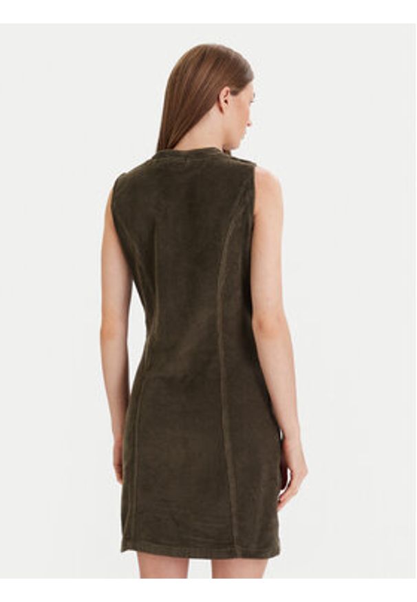 Vero Moda Sukienka codzienna Eden 10333959 Zielony Regular Fit. Okazja: na co dzień. Kolor: zielony. Materiał: bawełna. Typ sukienki: proste. Styl: casual