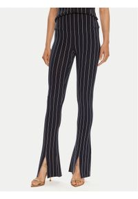 NORMA KAMALI Spodnie materiałowe KK1247PL016642 Granatowy Slim Fit. Kolor: niebieski. Materiał: syntetyk #1