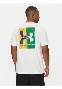 Under Armour T-Shirt EVOL Logo 1390165 Biały Regular Fit. Kolor: biały. Materiał: bawełna #3