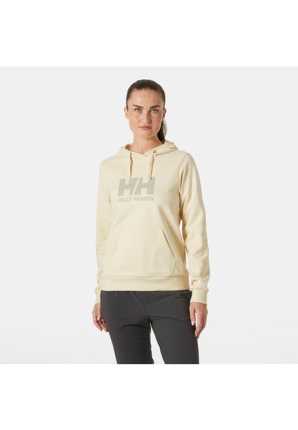 Kurtka dresowa damska z logo Helly Hansen 2.0. Kolor: biały, beżowy, wielokolorowy. Materiał: dresówka