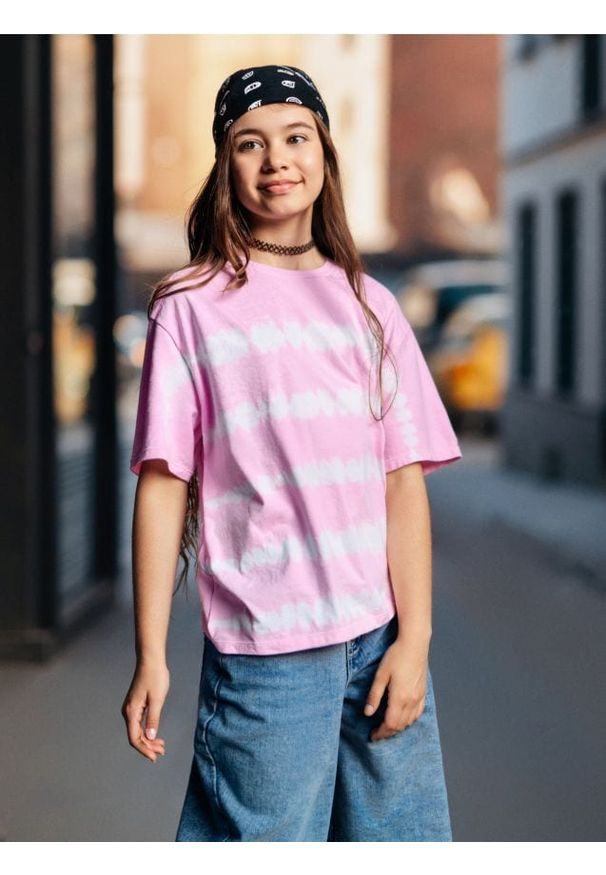 Sinsay - Koszulka tie-dye - wielobarwny