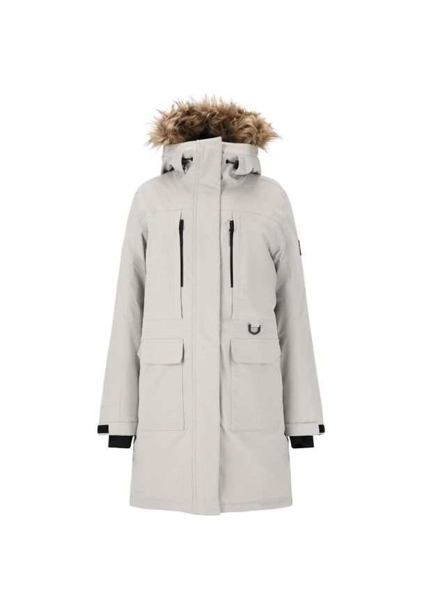 Parka dla kobiet Whistler Bluff. Kolor: szary. Sezon: zima
