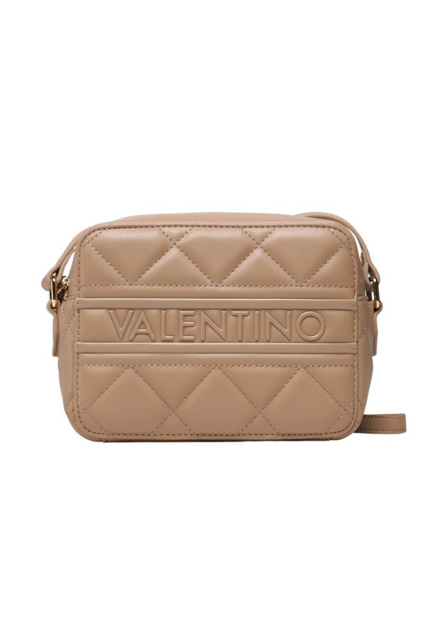 Valentino by Mario Valentino - VALENTINO Beżowa damska torebka Ada. Kolor: beżowy. Materiał: skórzane