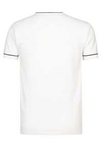 Petrol Industries T-Shirt M-1030-KWR204 Biały Slim Fit. Kolor: biały