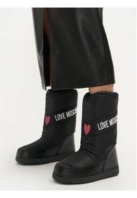 Love Moschino - LOVE MOSCHINO Śniegowce JA24032G1LISA000 Czarny. Kolor: czarny. Materiał: materiał #7