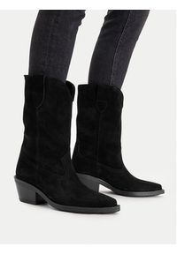 Badura Kowbojki EO-CAMILA-5031 Czarny. Kolor: czarny. Materiał: zamsz, skóra #7