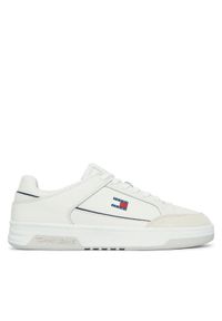 Tommy Jeans Sneakersy Basket EM0EM01792 Biały. Kolor: biały. Materiał: skóra #1