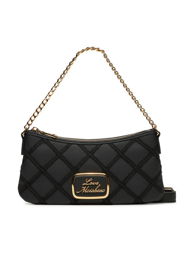 Love Moschino - LOVE MOSCHINO Torebka JC4305PP0LKK100A Czarny. Kolor: czarny. Materiał: skórzane