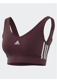 Adidas - adidas Bluzka Essentials 3-Stripes Crop Top With Removable Pads IK8320 Czerwony. Kolor: czerwony. Materiał: bawełna #7