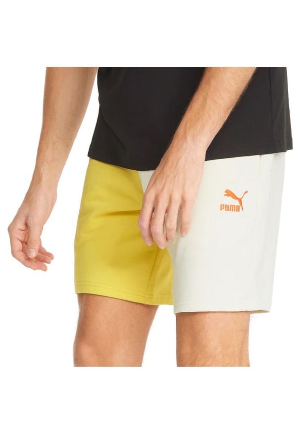 Spodenki Puma Classics Block 53460465 - multikolor. Kolor: wielokolorowy. Materiał: guma, bawełna, materiał. Wzór: aplikacja, nadruk. Sezon: lato