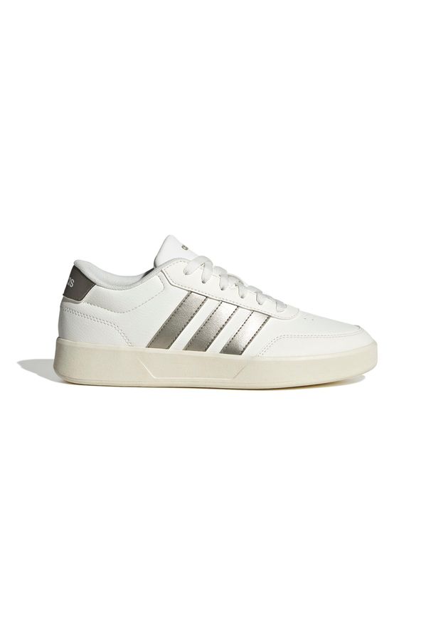Adidas - Sneakersy damskie ADIDAS Breaknet 3.0 25. Kolor: biały. Materiał: skóra. Szerokość cholewki: normalna