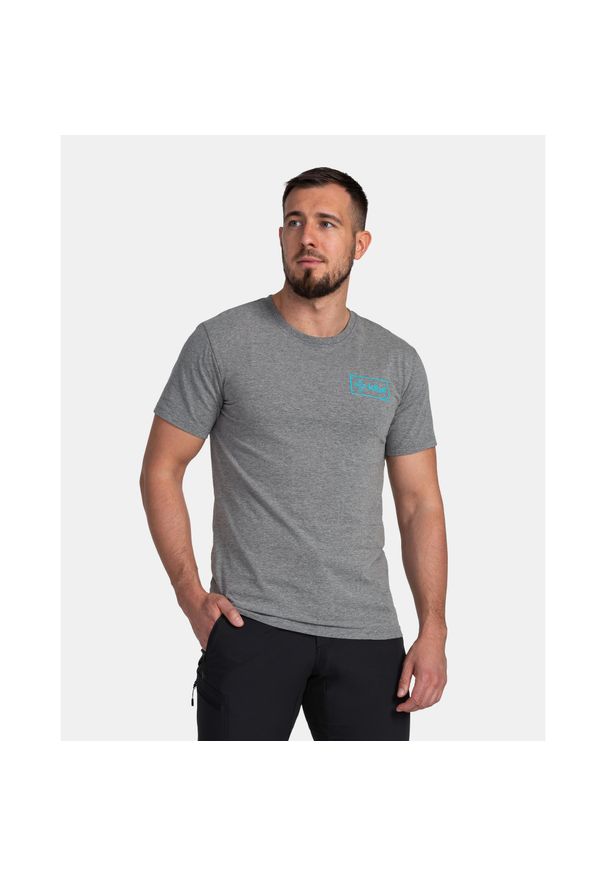 Męski bawełniany t-shirt Kilpi BANDE-M. Kolor: szary. Materiał: bawełna