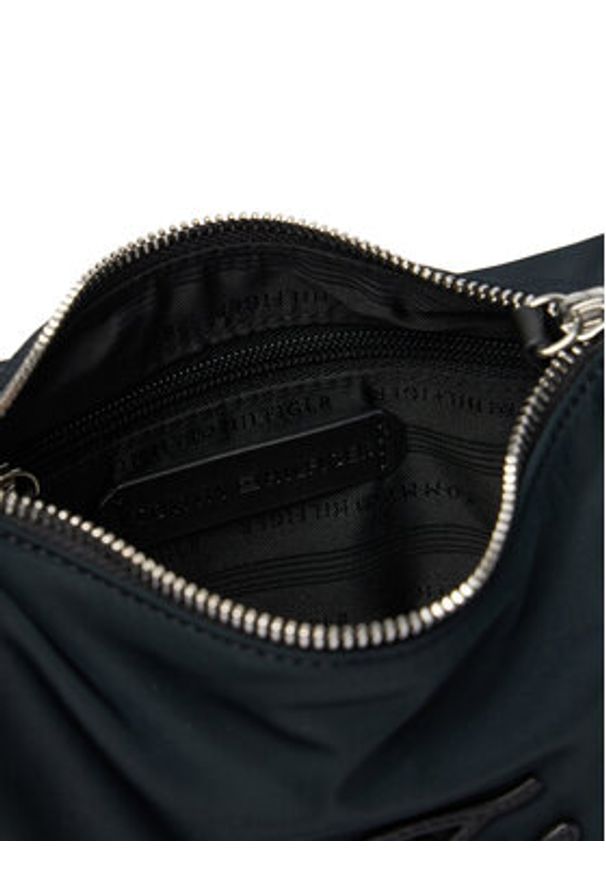 TOMMY HILFIGER - Tommy Hilfiger Torebka Th Elevated Nylon Mini Crossover AW0AW18623 Czarny. Kolor: czarny. Materiał: skórzane