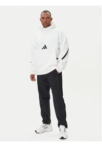 Adidas - adidas Bluza Z.N.E. JF2454 Biały Loose Fit. Kolor: biały. Materiał: bawełna #4