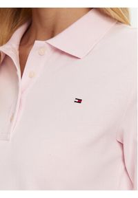 TOMMY HILFIGER - Tommy Hilfiger Polo 1985 WW0WW43224 Różowy Regular Fit. Typ kołnierza: polo. Kolor: różowy. Materiał: bawełna #4