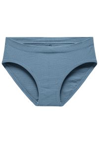 Intica - Figi prążkowane z elastyczną talią Reglindis. Kolor: niebieski. Materiał: prążkowany. Wzór: prążki #1