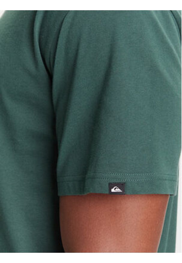 Quiksilver T-Shirt Salt Water Ss EQYZT08204 Zielony Regular Fit. Kolor: zielony. Materiał: bawełna