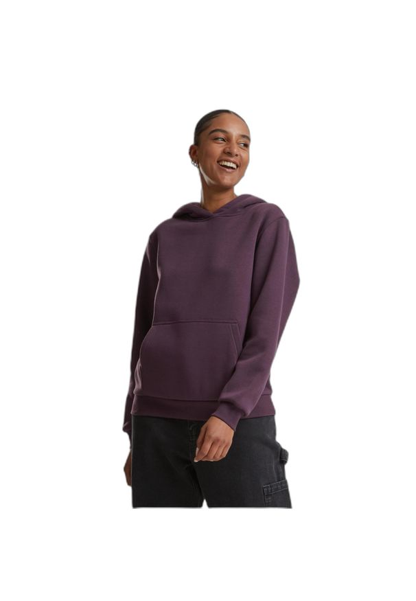 Bluza damska z kapturem Urban Classics. Typ kołnierza: kaptur. Kolor: fioletowy