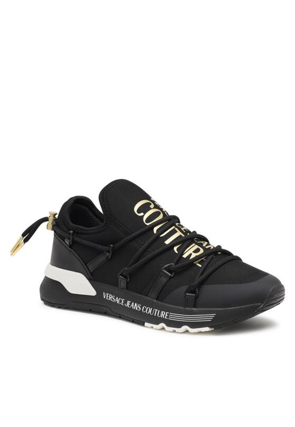 Sneakersy Versace Jeans Couture. Kolor: czarny. Materiał: materiał