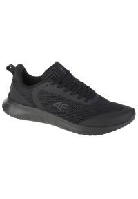 4f - Buty 4F Men's Circle Sneakers M NOSD4-OBMS300-21S czarne. Kolor: czarny. Materiał: guma. Szerokość cholewki: normalna. Sport: fitness #1
